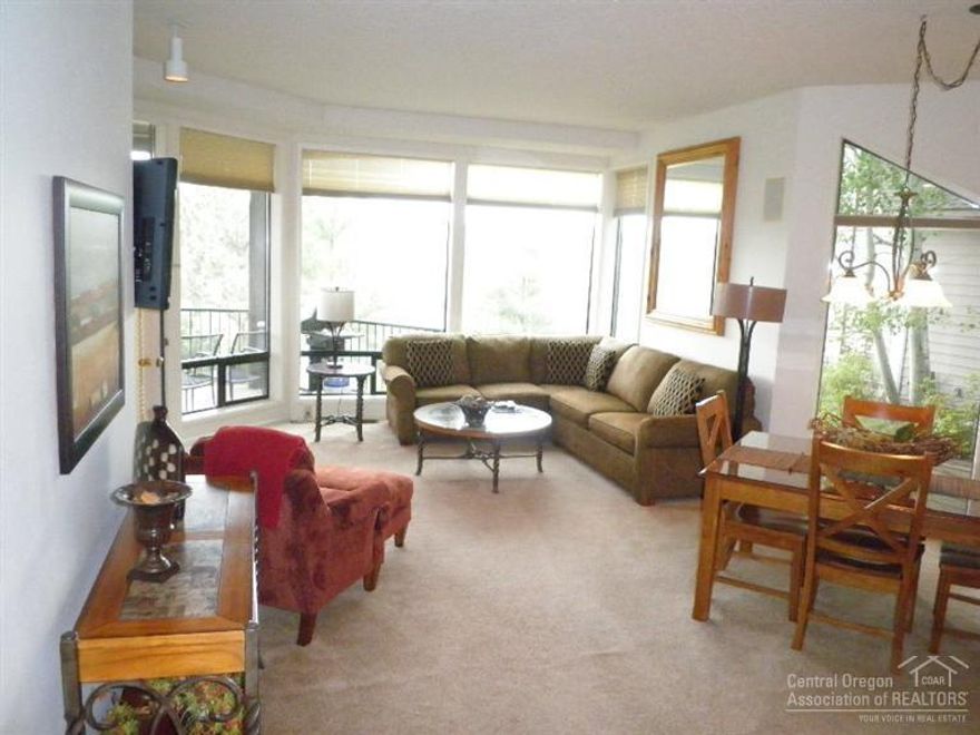 Beautiful River front River view condo at Mt. Bachelor Village. This condo overlooks the Deschutes river, comes fully furnished, hot tub on deck, and all of the amenities of Mt. Bachelor Village. Pool, spa, tennis courts, and access to the river trail. Mt. Bachelor Village is on the road to Mt. Bachelor and close to downtown and the Old Mill District. This is 10 rotating weeks with a Friday to Friday. This condo also comes with 10 week membership to the Athletic Club of Bend. No Pet policy