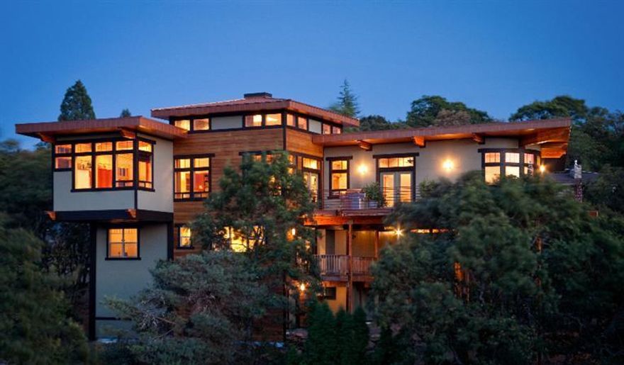 Enjoy mesmerizing views overlooking a local vineyard, the valley and surrounding mountains, the captivating sunsets can make for a nice end to your day. This contemporary East Medford home has many custom features throughout, a melding of quality materials and textures that provides style and warmth. Unique and amazing architectural features inside and out, the ceilings are high with open beams, there are rounded walls, and lots of windows allowing natural light to pour in. The floor plan is open and very user friendly, entertain with ease, or just relax and enjoy a hobby of choice. Upper main level living includes a beautiful master bedroom en-suite, cantilevered gourmet kitchen open to dining and living room areas, there are two additional bedrooms, full bath and a spacious deck. Lower level has one bdrm, full bath and an office. Three car garages, gorgeous landscaping w/ waterfall and the list goes on. If you are looking for true conversation piece, you must tour this awesome house!