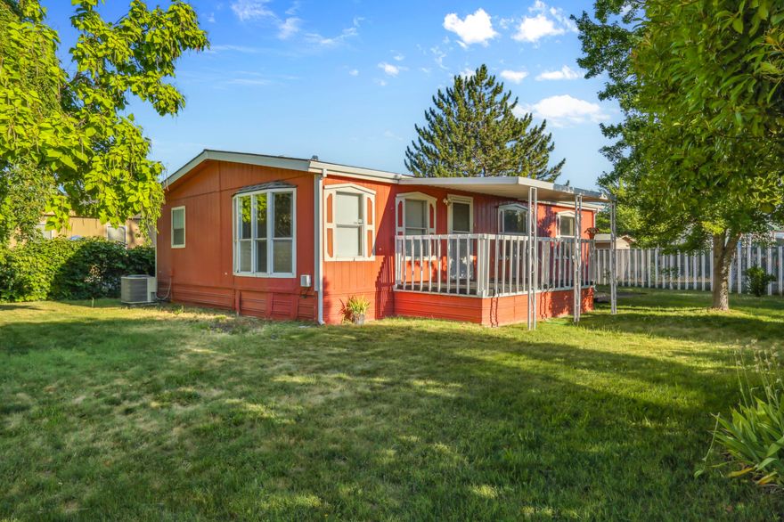 Enjoy stunning views of Mt. McLoughlin from this inviting home at 6850 Downing Rd #65A in Central Point. Ideally located next to a playground and open pastures, this property offers a peaceful, scenic setting with room to breathe. The fenced lot is one of the biggest in the park. The home features a light-filled living area, functional kitchen, and cozy layout perfect for everyday living. Relax on the front porch while taking in the mountain views, or enjoy the quiet comfort of this well-maintained community. Conveniently close to shopping, schools, and I-5 access. A rare opportunity for affordable living in a beautiful location!