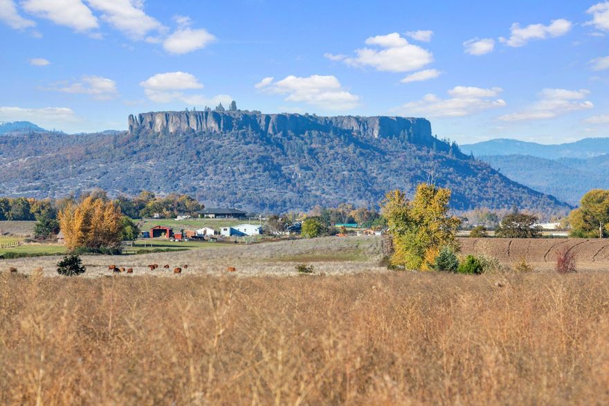 Trophy Property*One of the Most Incredible Locations in Southern Oregon*Most Amazing Views of Mt Mt McLoughlin and both Table Rocks with epic sunsets. 11.01 Fully irrigated (Rogue River Irrigation Dist.), completely flat and useable acres. If you're looking for an extremely sought-after location, nestled away, in a great area off Taylor Rd, near Old Stage Rd - look no further. The property has a 2 bedroom 2 bath mobile home which could be fixed up and livable while your dream home is being constructed. (Buyer to do all Due Diligence). Feels extremely rural, yet is extremely close to town. The property could be perfect for a wine vineyard with great soil or perfect for horses. The irrigation equipment is super high-end equipment, and the property is nearly fully fenced and has been completely surveyed. Tons of electrical upgrades including RV hooks ups with internet. Excellent well (Per Seller),  also (2) 10,000-gallon bladders which can stay with new owners. Definitely a must-tour!