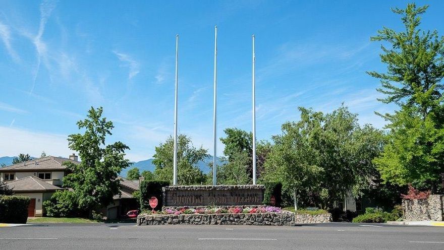 Here is your chance to live in the Beautiful East Medford Country Club Village Estates. Updated and move in ready home built in 2002. Open floor plan with 2 bedroom 2 1-2 bath. Huge spacious Master Suite upstairs with sitting area and new deck off the Master suite overlooking the panoramic views across Medford west hills Master has vaulted ceilings, walk in closet, oversized master bath with double sinks. Second bedroom has vaulted ceilings and its own bath. The kitchen features granite counter tops, stainless steel appliances, large laundry room with lots of extra storage. Newer beautiful distressed Pergo flooring throughout kitchen, living room, laundry room and master suite. Attractive low maintenance back yard with drip system, sprinklers and all fenced with black ornamental iron with beautiful deck off living room/kitchen area. Country Club Village Estates has a beautiful common area and paved pathways.