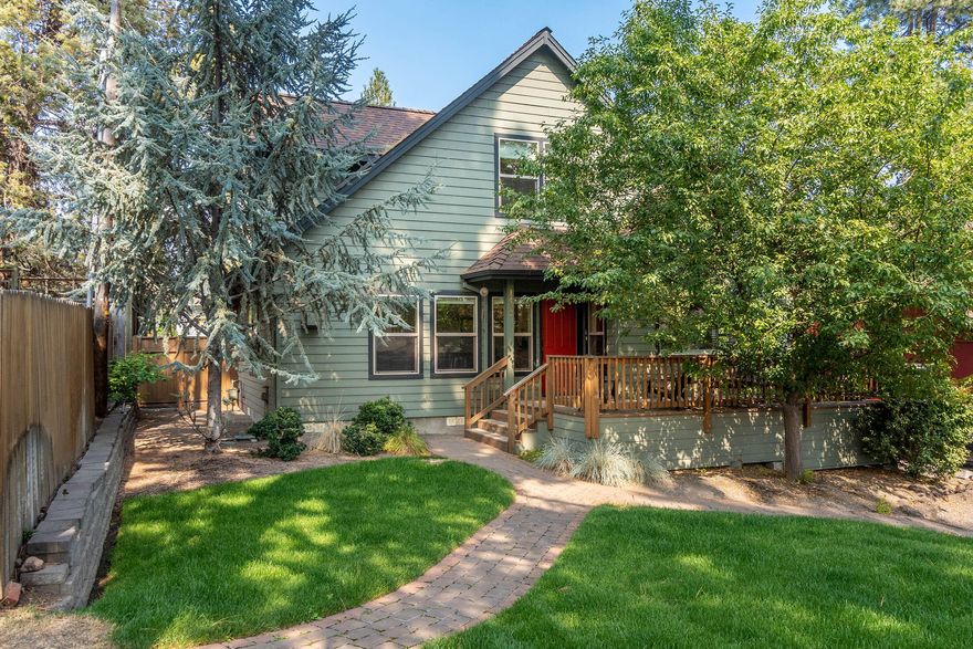 Ideally located in the heart of The Westside and built in 2007, this Short Term Vacation Rental Home with a transferable STR permit offers the best of both worlds. Book and enjoy your personal vacations throughout the year AND secure unlimited rental income potential with the grandfathered Short Term Rental permit! This home is located in a super sweet spot 2 blocks from The Galveston Corridor, 7 blocks from Drake Park/Deschutes River, 4 blocks to Overturf Park, 2 1/2 miles to Phil's Trail & 21 miles to Mt. Bachelor. Vaulted ceilings & skylights make this home light and bright, big trees offer privacy from neighbors. NW Hartford is a quiet street offering alley access to your 2 car attached garage. Fenced Yard. Open floor plan. Pantry. Mudroom. Primary Bedroom on the main level. Sleeps up to 10 ppl. NEW INTERIOR PAINT 8/2022. ALL NEW FLOORING installed 9/2022. Turn key/includes all furnishings, linens, kitchenware.