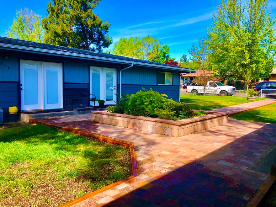 Priced to sell! Great turn key investment property.  Extensive remodel over the last few years, beautiful, owner maintained duplex.  Grounds are impeccable with a pavered courtyard and in ground sprinkler system. Each unit is 2 bedroom, 1 bath.  New roof, gutters, windows, interior and exterior doors, interior and exterior paint, new fence, new flooring throughout each unit, new mini splits with heat and A/C, LED lighting throughout, all new appliances, cabinets and counters, new water heater, new tiled bathrooms.  Carports and small storage space attached.  Duplex next door at 531 & 533 Effie St is for sale as well. Long term tenants would like to stay.