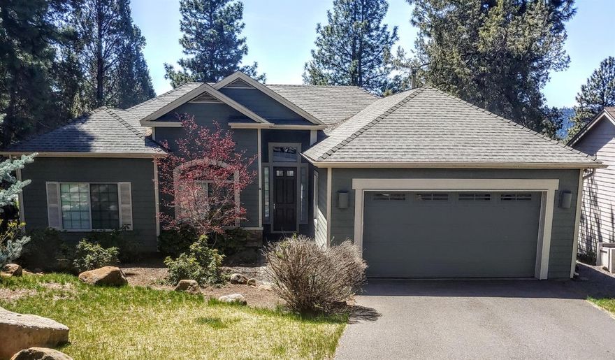 One Level Home at the Running Y, Enjoy the open plan with a spacious great room, kitchen and breakfast nook combination. With over 1800 square feet and 10 ft. ceilings, this home feels much larger than it actually measures. The great room boasts a gas fireplace and a wall of windows with views of the mountains and the sunsets. The yard has been nicely landscaped and well maintained. Monthly HOA is $123, which includes Fitness Center membership