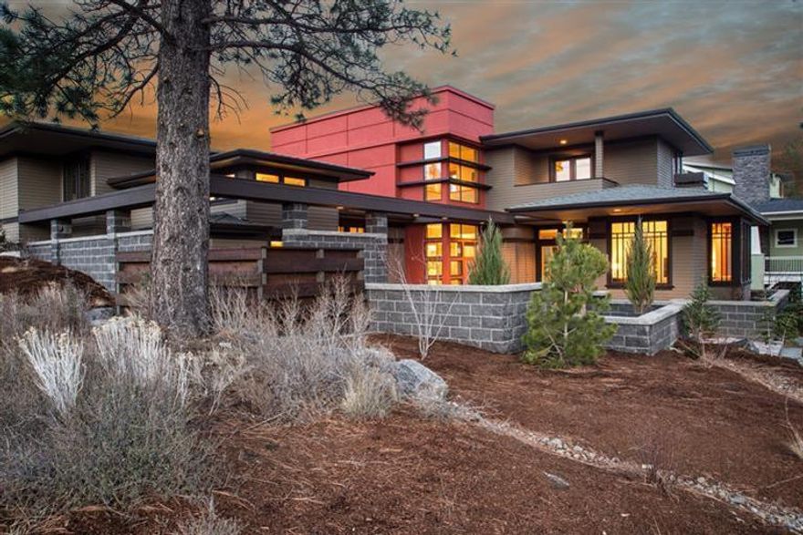Custom and Award Winning Frank Lloyd Wright Inspired Northwest Crossing Home. Stunning Architecture, Artistic in Design, No Detail in the Home has been Overlooked, Every Component has been Specially Selected to Create a Home of Unsurpassed Quality and Uncompromising Livability. Fashioned after Wright's Creative Genius the Home Enjoys the Highest of Quality Finishes, Including  Wood Windows, Hardwood Floors, Slab Granite Counters. Every Facet of this Home is Simply Outstanding. Amazing Hemlock Finish Carpentry!  Master on the Main, Great Room and Office. Dramatic Entry from Beautiful Paver Entertainment Deck. Fire Pit for those Cool Central Oregon Nights. Light and Bright Energy Efficient Windows. Dedicated Office has a See Through Fireplace with Expansive Windows and Barn-Type Sliding Door. Great Room Concept for Entertaining Delight and Cozy Window Seating next to Fireplace. Easy Care Landscaping. Extra Deep Garage w/ Shop Area. Earth Advantage Platinum Certified. Home a Work of Art!
