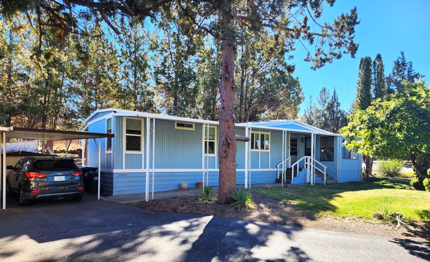 Super cute home in desirable 55+ Rock Arbor Villa!  Immaculate, well-maintained home at the back of the park.  Efficient, open floor plan. Complete interior renovation was done in 2021, including a new kitchen, bathrooms, lighting, double paned windows throughout,  furnace, and more.  Primary bedroom has 2 closets.  Guest bathroom is directly connected to a secondary bedroom to form a second primary suite.  Laundry moved from kitchen to 3rd bedroom to allow for generous pantry area.  Enjoy watching a variety of wildlife from the back patio!  Space Rent is $525/month and includes water, sewer, garbage, clubhouse, seasonal pool, and snow removal.  All new tenants need to have park approval.  Sold AS-IS.  Come check out this terrific home!