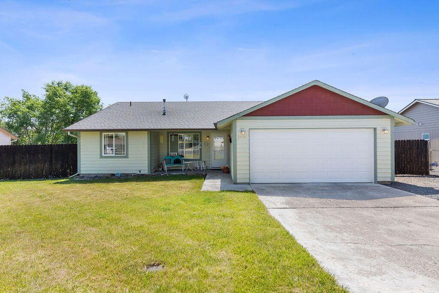 Meticulously clean and well-cared-for 3 bedroom, 2 bath home on a quiet street in Prineville. At 1,260 sq ft, it offers a practical layout with separation of guest and main bedrooms and a comfortable feel throughout. Large lot and side yards provide ample room for toys, hobbies, or garden.  Small side RV parking also available. The two-car garage is functional and provides plenty of room for parking or storage. Great starter home or investment property in a peaceful neighborhood with easy access to town. This is a fabulous option to make your first home dreams come true.