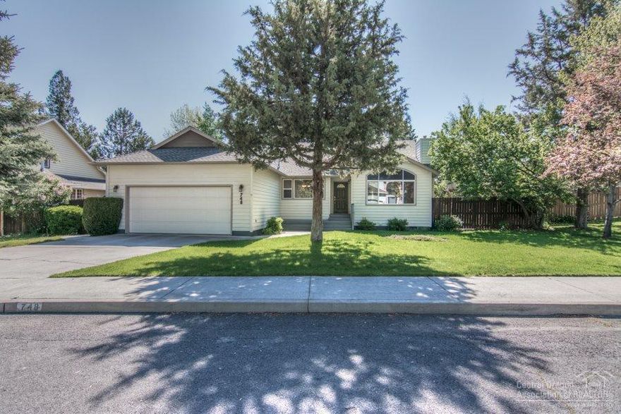 Lovely SINGLE LEVEL home in Tanglewood with vaulted ceilings. Remodeled kitchen with quartz counter, eating bar, tile floor, opens to the great room. Formal dining room with oak wood floors and a cozy living room with a gas fireplace and French doors. Large master suite with walk-in closet, tiled dual sinks in bath and a walk-in shower. Large guest bedrooms. Newer furnace. Fenced back yard with deck. Across the street from Larkspur Trail Head.