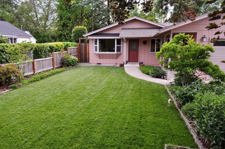 Newly renovated, move-in ready 3-bedroom, w/optional 4th; 3-bathroom, 1834 SF single-story home on .22 acres, with fully fenced backyard in historic SW Medford neighborhood. New furnace and central A/C with insulated ducting and 88 gal. Energy Star rated water heater. Freshly painted inside and out. Double pane vinyl windows; New interior trim & baseboards throughout, New door hardware and baseboards throughout. Updated appliances. Washer and dryer stay! Large closets and plenty of storage abound! Spacious living room plus a family room both with new plank flooring. Spacious master bedroom suite. Attached 2-car garage with built-in shelving and workbench. Detached workshop and garden tool shed. Parking for small RV or boat trailer with alley access. Wheelchair accessible entrances. Easy access fire hydrant out front. Walking distance from Fitchner Mainwaring Park with territorial views of Roxy Ann. Welcome Home!