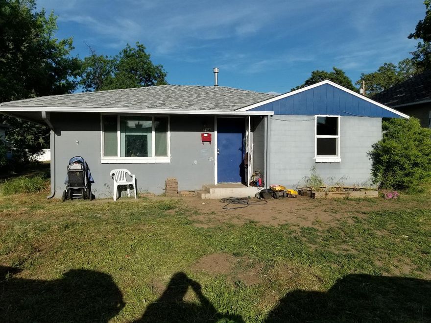 Currently a rental this solid block home on a slab would be a great investment property or home. Home is 2 bedrooms and 1 bathroom 726 sq. ft. with an attached laundry room and the home sits on a 6969 sq ft lot which gives plenty of room or opportunity to add on or possibly add an accessory dwelling. The property has a small carport in back with a little storage shed and it backs to an alley.