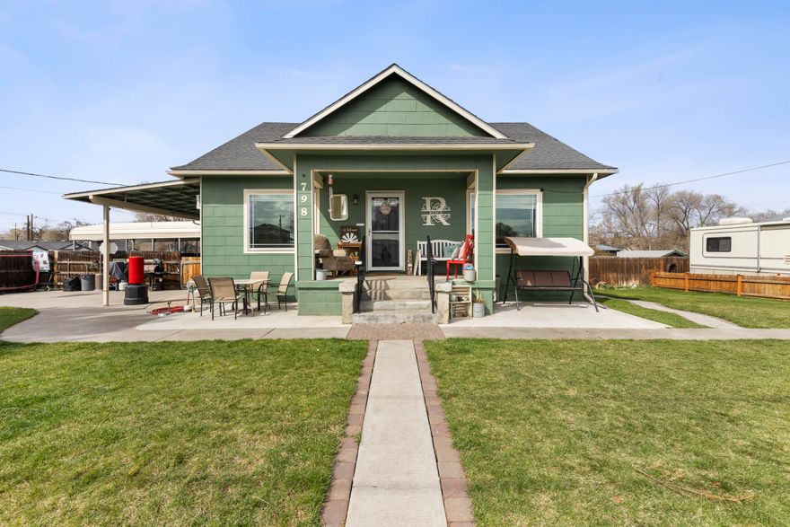 Welcome to this beautifully maintained 5-bedroom, 2-bath home offering 2,864 square feet of comfortable living space on a spacious 0.34-acre lot. The charm begins with the inviting curb appeal and continues inside with warm, rustic finishes and thoughtful updates throughout.

The heart of the home is the kitchen, featuring rich wood cabinetry, granite-look countertops, stainless steel appliances, and a cozy tile backsplash. Generously sized living spaces and bedrooms provide room to spread out, making this a perfect fit for families or those who love to entertain.
Step outside to a 960 sq ft shop is perfect for hobbies, side x side or other toys.

Contingent on the seller finding a replacement home.