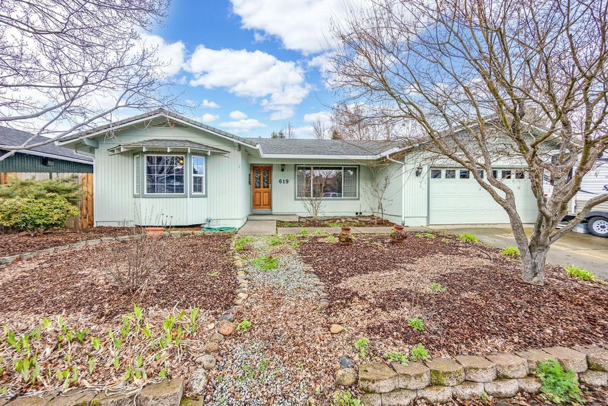 Great opportunity with this 2,602 square foot Two-Family setup in an ideal location situated on a level 0.24 acre site!  Recently updated 1,554 sq.ft. main home is a single level, 3 bed-2.0 bath with a spacious 1,048 sq.ft. attached 1 bed/1 bath permitted ADU (new in 2000), perfect for extended family or caretaker's unit, or rental to provide extra income. This well maintained property has had many updates which include custom kitchen cabinets with granite counter tops, island w/eating bar, self closing drawers & pull-outs, newer appliances, pantry and lots of built-ins. New custom tile shower in the primary suite. Newer plumbing and lighting fixtures, newer, vinyl & wood flooring. This property is fully fenced with a beautiful Koi Pond, mature landscaping, large patio areas for lots of outdoor privacy. 2 car attached garage with RV parking. Seller is willing to contribute 2% towards the buyer's closing costs for an interest rate buydown to improve their payment from lender of choice.