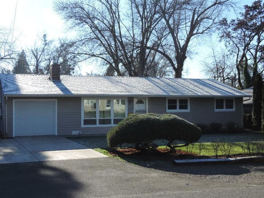 Wonderful opportunity to purchase a beautiful, yet affordable home in a great East Medford neighborhood! This home has been impeccably maintained by one owner the past 50 years. It has new interior paint, bedroom carpet and refinished hard wood floors. The home features a large solarium that would be perfect for a playroom, game room, or an indoor living space that shows off the private, fenced backyard. Includes two storage sheds. Just a short distance to Roosevelt Elementary and Hedrick Middle School.
