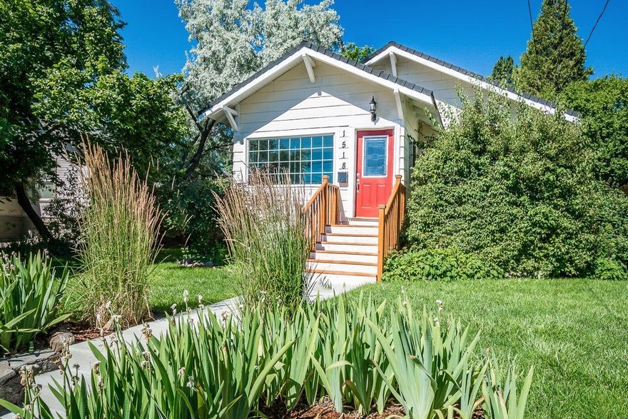 Move-in ready! Very very cute 2 bedroom, 1 bathroom bungalow close to downtown and OIT. Recently remodeled kitchen with new cabinetry and granite slab counters. Beautifully finished wood flooring in a spacious living room. Lot includes driveway/alleyway behind the house and a 1-car detached garage with additional storage room or workshop. Landscaped all around. Fenced backyard and a quiet patio area with a very private feel. Front porch sun-room offers additional living space or office area. Wonderful opportunity for a first-time homebuyer, small family, or someone looking to downsize into an updated, super clean, easily maintainable, and completely ready space. Washer and dryer are included in the sale. Don't miss seeing this gem! (Professional photos to be uploaded soon showing the interior - stay tuned!)