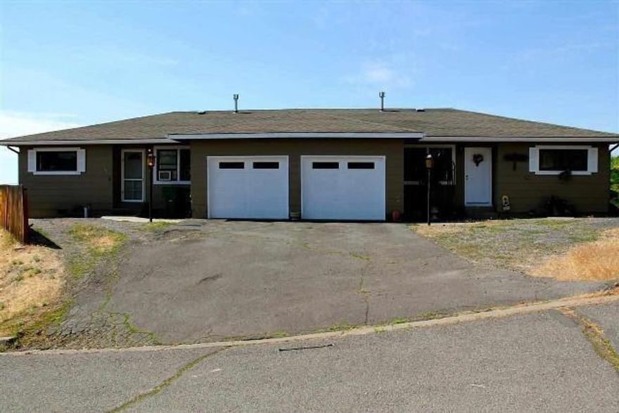 Location, Location, Location.  Great Duplex with two units.  Each is a 2 bedroom 1 bath at 944 square feet each.  panoramic views of the Basin.  There is potential to build a third unit. The foundation is in and the plumbing and electrical are available. Rents are $850.00 for one side and 800.00 for the other. Tenants pay for all utilities. Tenant 1 has been there since 2015. and tenat 2 has been there since July 2018.  Included in each unit is a Refrigerator, Range and Dishwasher. Sold AS IS.