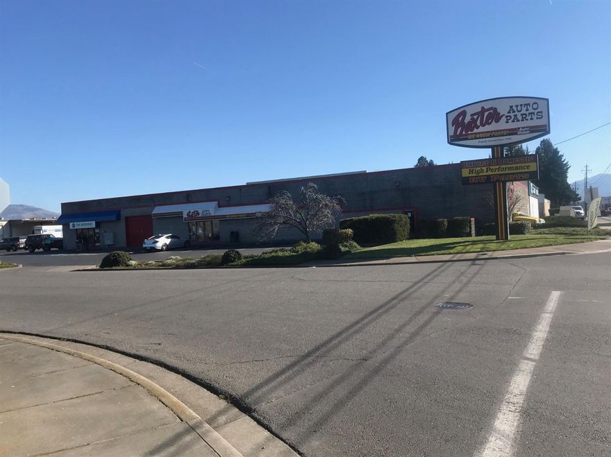 High exposure approx. 10,650 SF industrial building on Biddle Road in Medford nearby Airport Chevrolet.  Former home of Baxter Auto Parts, the main space is vacant (approx. 8,813 SF) with an open floor plan that could be adapted to a wide variety of potential uses.  The east endcap of the building is approx. 1,837 SF and is leased to The Greenway.  The former Baxter space is also available for lease, asking $1/SF/month.  Trip Net (see listing #103011776).