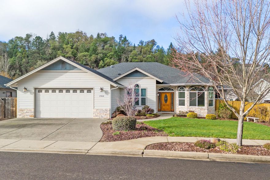 First time on the market. This meticulously maintained, custom built home situated on a 0.25 acre lot located in the sought after Grace Gardens Community is ready for its new owner. Some of the features of this gorgeous 2014 Kirk Chapman built home include: 10' tray ceilings, 14' vaulted ceilings w/accent lighting & gas F-P in the great room, Custom kitchen cabinets with granite counters, beautiful crown moldings, custom tile & stone entry, Breakfast nook & formal dining, arched doorways and a spacious primary suite featuring tray ceiling & C-fan, an en suite bath with his/her walk-in closets and vanities, walk-in marble shower & separate water closet. comfortable living comes easy with 2,456  sq.ft, split floor plan with 3 bedrooms + office, 2.5 bathrooms and a finished 2-car, oversized garage. Beautiful landscaping, very private backyard with a covered-rear patio and a 10' x 12' storage building. Convenient location; close to shopping and hospital. See  Amenities List