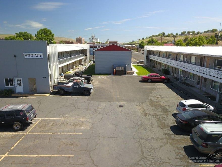 Unique opportunity to purchase this single-owner, 5 building apartment complex in Pendleton's central core. Well located on 5th and Frazer, the Village Apartments are situated on Kayak, Pendleton's transit system for easy access to Blue Mountain Community College and all nearby amenities. Well maintained and updated with new windows, sliding doors and stairways plus laundry facilities and off street parking.
