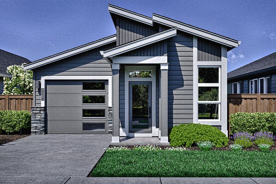 Homesite #259 in Phase 3 - UNDER CONSTRUCTION - Discover this upgraded Orchard plan built by award winning Pahlisch Homes.  This efficient and stylish single-level home as an estimated completion of March/April. Featuring 2 bedrooms, 2 baths, plus a flexible  space perfect for a home office, study, or reading nook. Interior upgrades: 8' doors throughout, wood shelving throughout, silgranit kitchen sink, added laundry cabinetry, and more. Interior highlights include quartz countertops in the kitchen, baths, and laundry, full-height kitchen backsplash, luxury vinyl plank flooring in main living areas, and a tiled shower in the primary suite. Additional features include a tankless water heater, air conditioning, and much more. Located in Easton, a vibrant SE Bend community offering future retail, green spaces, pools, fitness facilities, and walkable amenities. Live where comfort meets lifestyle. Photos are of a similar model; floor plan, colors, and finishes may vary.