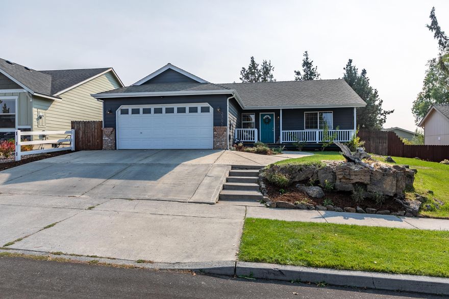 This single level cutie is convenient and comfortable living at it's best! Enjoy easy access to all that Bend has to offer on a nicely manicured lot with plenty of room, raised garden beds and a very cozy and  stylish home. 3 Bedrooms plus a den/ office, 2 full bathrooms, vaulted ceiling, gas fireplace, central AC, and extensive outdoor relaxation space with ample privacy.