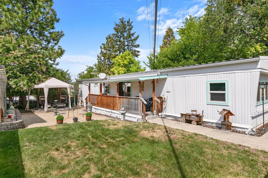 This could be a great opportunity for someone looking for a nicely remodeled manufactured home in the Oak Hill Estate Senior Park.  Don't let the age fool you, this home has a newer roof, HVAC, floors, double pane vinyl windows, appliances and a fully fenced yard.  Parks current space rent is $475 mo. which includes water, sewer and rubbish.  Move in ready home being sold as is and seller can close quickly.  Appliances, gazebo, washer and dryer included at this price.  Buyer must be approved by management prior to completing sale.  Cost is $50 per applicant.  Park does allow pets and home sits off to the side of the park on dead end road with great views and frequent visits from the local deer.