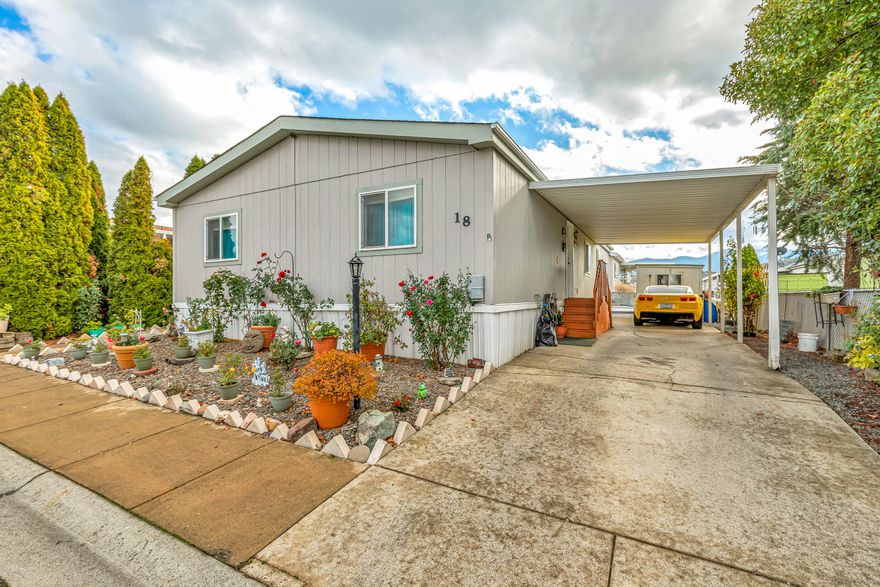 Come home to ''Spring View Estates''!  One of the nicest manufactured home parks in the area!  Well kept, 1999 ''Moduline'' home featuring: 3 bedroom/ 2 bath, vaulted living room, vinyl plank floors, carpeted bedrooms, open floor plan, dining area w/ ceiling fan, pantry, office/bonus room, laundry room, covered 2-car carport, garden area, patio, enclosed gazebo, storage shed...out, but not too far from shopping and services.