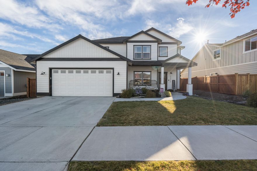 Beautiful Custom 3 bedroom, 2.5 bath plus an office AND a bonus room located in the highly desirable Northpointe neighborhood with amazing Mt. views and 1 block from the new neighborhood park!. Open floor plan that offers an elegant kitchen with solid granite counter, a spacious island, lots of cabinet space and a gracious walk in pantry. The living room is one you will want to relax in with a gas fireplace and an abundance of window that adds extra natural light throughout. This home has upgraded lighting fixtures and is Central Vac ready. The main suite has a walk in closet with a spa like bathroom that makes you just want to relax in the tub at the end of a hard day. The garage is an oversized 2 car garage with and extra extension for toys and comes with custom built in shelving. Large fully fenced back yard w/ sprinkler system and acres of vacant land behind the home.