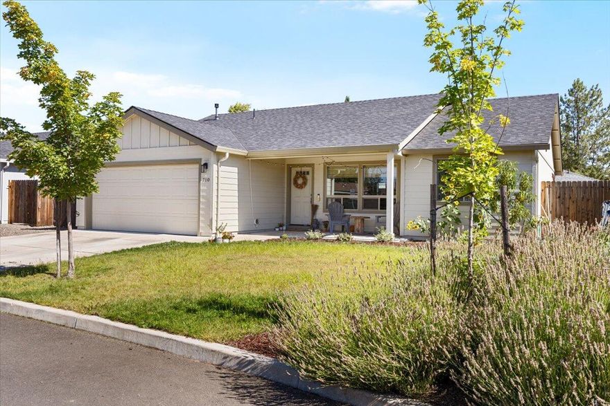 Discover modern elegance in this stunning 3-bedroom, 2-bathroom home nestled on a  private street. Built in 2020, this nearly-new home showcases premium finishes throughout, including beautiful granite countertops and durable luxury vinyl plank flooring, stainless steel appliances, vaulted ceilings, automatic sprinklers in front and back as well as an indoor fire safety sprinkler system for added peace of mind.