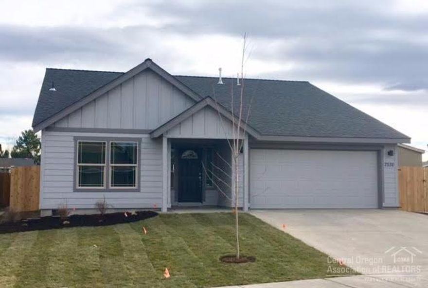 Brand new single level 1552 SF home in SW Redmond. Great room with vaulted ceilings and lots of natural light. Kitchen is spacious and has Knotty Alder cabinets, island and eating bar with stainless steel appliances. Master suite features tray ceiling, a large walk-in closet and bathroom with dual sinks. Finishes include neutral paint tones, plush carpeting, wood laminate flooring and tile backsplashes. Great curb appeal with front yard landscaping and sprinklers. Model home open Friday thru Sunday 12 to 4!