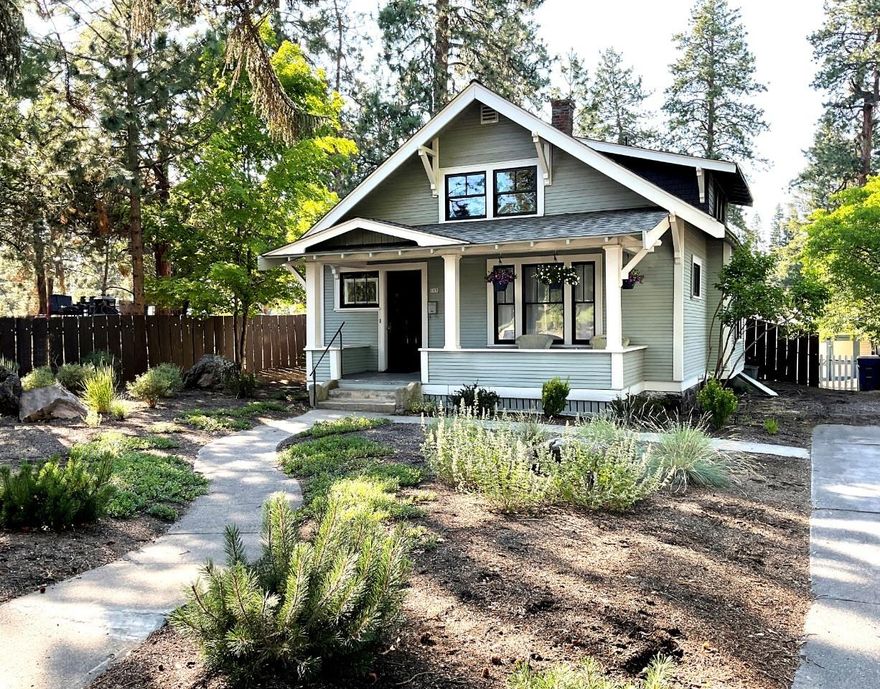 Located in the heart of the Old Bend district, this charming craftsman is a centrally located with easy access to many of town's favorite spots â'' Drake Park, Mirror Pond, the downtown district, Old Mill, Jackson's corner, and delightful pubs and coffee houses.

This vintage 1919 home features 3 bedrooms and 2 full baths and has been lovingly restored, keeping true to the period. Among the many upgrades are total kitchen and laundry room remodel, and the addition of a spacious upstairs bathroom. Custom cabinetry and tile work complement new tile flooring and refinished original fir floors. The nearly quarter acre lot provides ample room for a dream back yard, and still leaves plenty of room for additional structures (think investment potential). 

Practical upgrades include a new roof, furnace, and mini-split HVAC, all installed within the last 2-6 years.

Few Bend homes can match this vintage craftsman for location, condition, lot size, and pure charm. INCOME PRODUCING POTENTIAL. RM