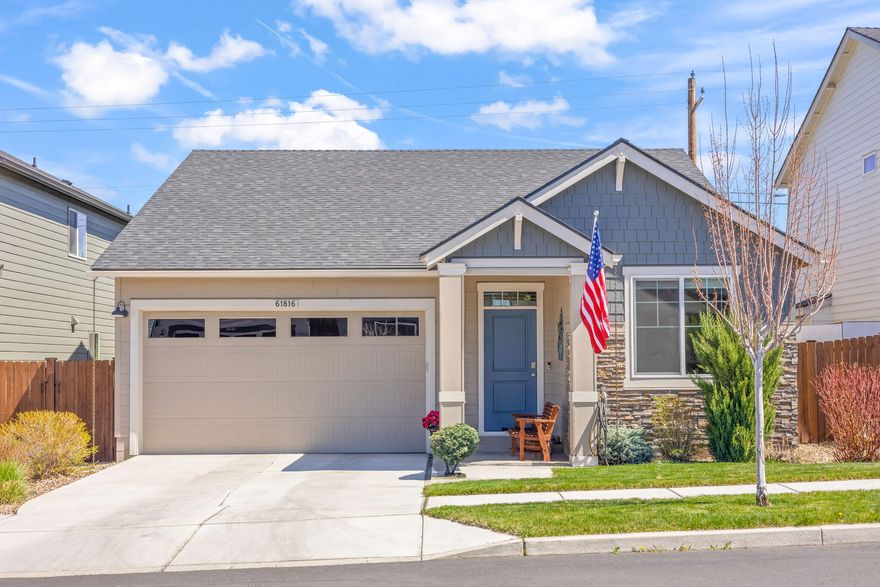 Like New Home  Price Improvement!  Beautiful Single-Story Bend Home in desirable location. Immaculately maintained, this 1,435 sq ft single-level 3 bed, 2 bath home offers modern comfort with no HOA fees. Built in 2020, the open floor plan features abundant light, quartz countertops, white cabinetry, gas range, and pantry. Cozy up by the gas fireplace in the spacious great room. The primary suite includes an ensuite bath and walk-in closet, plus two additional bedrooms and a full bath. Spacious closets throughout.  Enjoy ENERGY STAR® upgrades, a gas furnace, hybrid heat pump water heater, and smart home package. The fully fenced, landscaped backyard is perfect for relaxing or entertaining. Convenient SE Bend location near parks, schools, shopping, and outdoor fun.  Don't miss this opportunity Perfect for 1st time homebuyer, investment, or downsizing  This house has it all  

Back on market no fault of Seller or House-