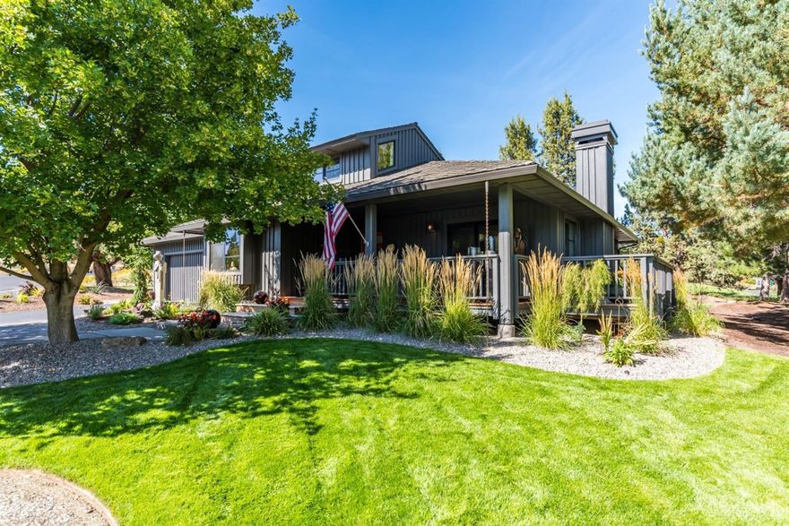 Located on a corner lot overlooking the 16th tee box in sought after Eagle Crest, this home was remodeled in 2018 by a designer & offers the perfect combination of high design and gracious living both inside and out. Clean lines, warm wood and glass and a spacious open floor plan make this an entertainer's dream home. No detail overlooked. Step outside to living and dining areas adjacent to the golf course or relax on the wraparound porch with peekaboo mountain views. A loft studio/flex room and access to public lands make this a truly special home.