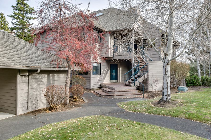 Whether you're seeking a family getaway, 1031 exchange, or a short-term rental (STR), River Ridge at Mt Bachelor Village offers it all. This stunning 3-bdrm, 3-bath condo, perched high above the Deschutes River, is fully turn-key. Enjoy 10 weeks annually with a Sun-Sun calendar. The condominium offers the flexibility to create 2 separate rentals by locking off the 3rd bedroom, an ideal income-generating option. After a day of adventure, unwind in your private covered hot tub nestled in a peaceful forest setting, listening to sounds of the river. Amenities include heated pool, hot tubs, Fireside room, & direct access to the River Trail. As a bonus you'll receive a Membership to the Athletic Club of Bend, along with the ability to exchange your weeks through RCI for even more travel opportunities. Conveniently located near historic downtown Bend & the Old Mill District. As you'll be just a short drive to Mt. Bachelor Ski & Snowboard Resort. Experience the best that Bend has to offer