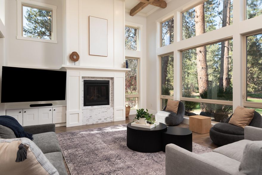 Beautiful newly furnished STR minutes to downtown Bend. Use it as a full time residence or make it a part time home with income producing potential as a long or short term rental. Gorgeous Widgi Creek golf course views from the home and patio. Mile Post 1 affords easy access from your doorstep to the Deschutes National Forest, river trails and world class mountain biking. Mt. Bachelor is a 20 minute drive and offers an amazing outdoor Wonderland for every season. Stunning great room with floor to ceiling windows, high end finishes and quality through out. Incredible light, bright kitchen fit for a chef. Beautiful primary suite on the main floor with a Jr suite an extra guest bedroom and a loft with balcony upstairs. 10 min from all that downtown Bend has to offer. Paved bike paths lead to the Old Mill or downtown. Available fully furnished, turnkey, this STR is ready to rent.