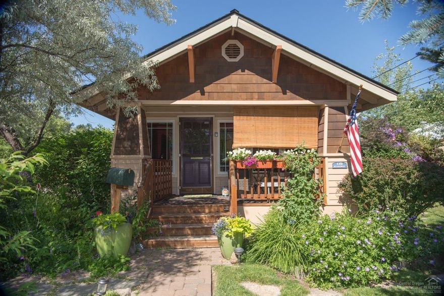 Riverfront living Downtown Bend! Live the life you've been dreaming of in this cozy single level home on the river. This is truly one of a kind- including a grandfathered vacation rental studio that is just 12 feet from the water! Completely private with excellent reviews. Main home has 2 bedrooms 1 bath and was completely remodeled in 2001. Property is 1.5 lots and has mature landscaping and plenty of off street parking. Come see this gem soon as it will go quickly!