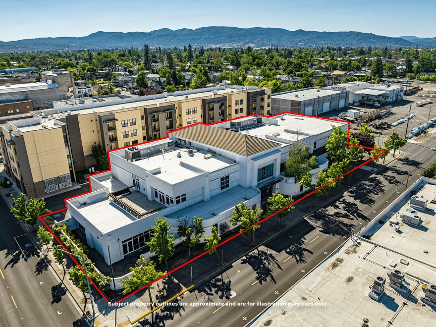 Exclusively presented for sale - 111 N. Fir Street, the iconic former Mail Tribune headquarters in downtown Medford (the ''Property''). Originally built in 1991 as a flagship corporate office, the Property has housed reporting staff, media and video production crews, IT, executive suite, and much more. The centrally located office asset enjoys a grand entrance leading to reception desks and badged controlled access to the expansive open office spaces, private offices, production studio, server rooms, large dividable event room and much more on the 1st floor. Accessed via central elevator or 3 stairwells, the 2nd floor houses additional large office spaces and conference rooms, as well as the immaculate executive suites with a private rooftop patio. Ideal for a media-focused company, non-profit, or other office user, the opportunity is clear at 111 North Fir Street. A 40-space private off-site parking lot is included in the asking price. Contact broker for more details.