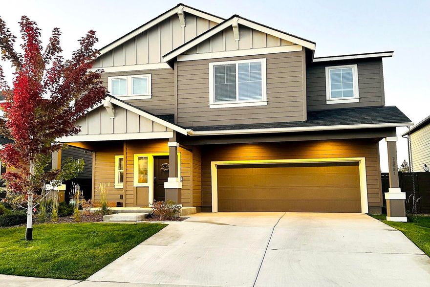 Stunning Home w/Smart Technology & Largest Floorplan in Stone Creek. This meticulous, upgraded 5-bedroom home offers a great location just 1.5 miles from Old Mill District & within safe walking distance to award-winning Silver Rail Elementary, community park & pool.  It blends convenience & livability. The open layout is ideal for entertaining & daily living. The kitchen features granite countertops, a large island, pantry, SS appliances & gas cooking. The primary suite includes a soaking tub, double vanity & walk-in closet, 3 additional bedrooms & a massive bedroom/bonus space with closet. The private backyard retreat offers a pergola, hot tub, expanded patio, rose arbor, fruit trees& greenspace views. Smart Technology & fiber internet complete the modern conveniences. Enjoy nearby parks, an HOA pool & brand-new schools in this rare gem.