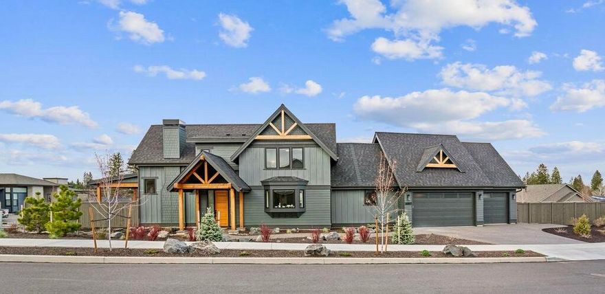 Tremendous quality abounds in this one year old new construction home in the fabulous SW Bend community of River Vale! Thoughtful and luxurious upgrades throughout this custom home are evident and abundant, and are a welcome change from similar priced homes observed in West Bend. At nearly 3000 sq. ft. and located on a large, fenced corner lot in a prestigious SW Bend subdivision, this home is a gem. The 3 car garage includes a separate, enclosed 3rd stall, and the upstairs Fam Rm. has a wet bar and exterior deck. Extensive use of wood floors, high end kitchen cabinetry, luxury appliances, soaring ceilings, top shelf plumbing fixtures, and elegant indoor lighting are sure to satisfy the most discerning buyer. A beautifully landscaped fenced yard and a 9 person in-ground hot tub is the finishing touch on this move in ready home. If you are considering a custom quality built home which has been thoughtfully designed, in a highly desirable location and priced to sell, look no further!