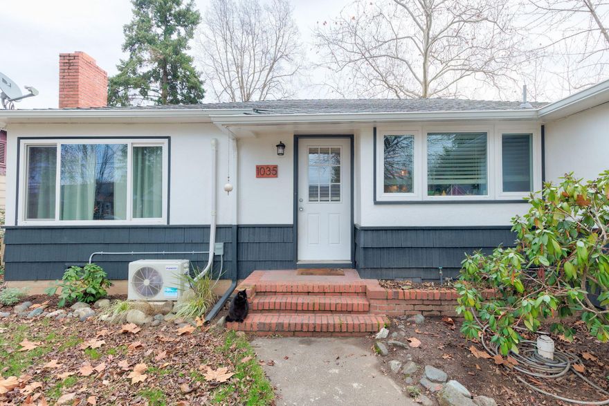 Adorable 3+1 Home nestled in a quiet desirable neighborhood close to town and shopping. This quaint offering is the perfect size and has many upgrades including efficient ductless heating/cooling, granite counter tops, farm sink, newer roof, exterior paint, tiled floors, garbage disposal, newer water heater, vinyl windows, and incredible oak hardwood flooring. Comes ready to move in with all appliances as well as washer and dryer. Completely fenced provides a spot for fido! Quiet evenings in an older neighborhood perfect for a retirement spot or a first-time buyer. Good sized back yard with room for a little garden area or green lawn activities. The new back deck faces east for sun free evening BBQs with friends and family. you won't want to miss out on this one! Call today for an appointment to view the charming interior!