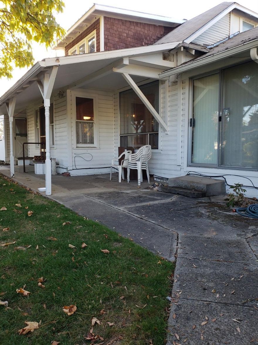 Bring your visionary abilities! This 1910 home is ready for its new owner after 50 plus years. 1,966 sq. ft. home has 4 possible bdrm's. 2 full baths. Located on a .34 acre lot. And surrounds by a landscaped yard - Shop - green house and has easy pull through access for your trailers. This home is sold as is.