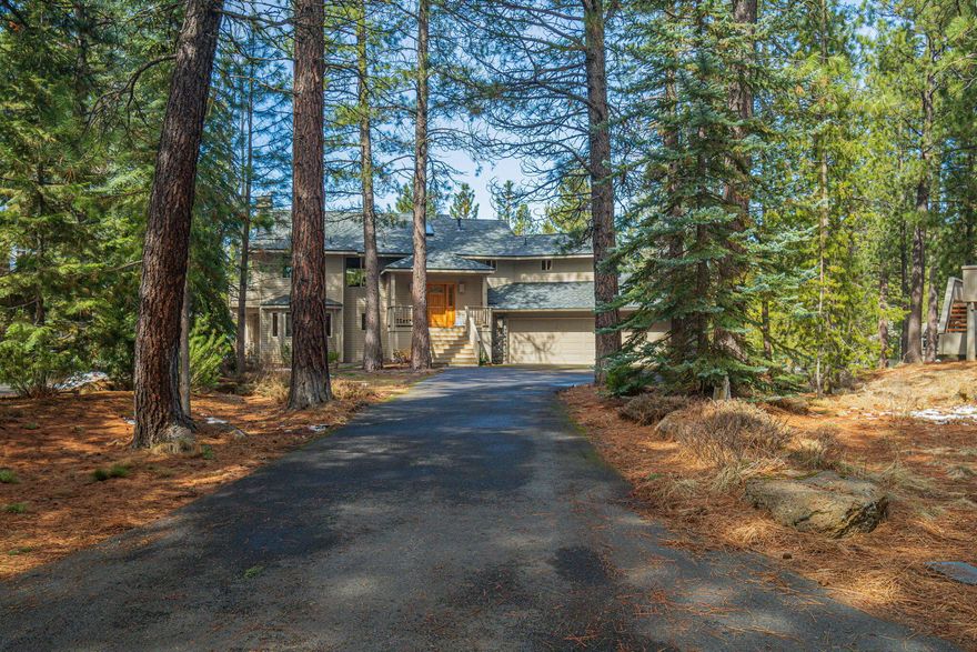 Discover the epitome of luxury living in this immaculate Sunriver home, boasting 4 spacious bedrooms and 3.5 bathrooms. Culinary enthusiasts will treasure a modern kitchen vibe featuring gas range, large island with convenient prep sink and seating. Perfect for hosting, from fireside in the great room by the river rock feature wall to the expansive back deck entertaining area, to soak in the Mt Bachelor views.  The large primary suite upstairs, is designed for privacy with WIC, double sink vanity, tiled bathroom & shower, jetted tub & heated floors. Main floor complete with 2 more suites and a bunk room. Nestled on a generous 1/3 acre lot at the north end of the community, this residence has a new roof, furnace, light fixtures, fresh int. paint, along with stylish new furniture. Enjoy proximity to the member pool and take advantage of Sunriver's myriad of recreational opportunities. Experience the renowned residential and resort community, embrace a lifestyle of leisure and adventure!