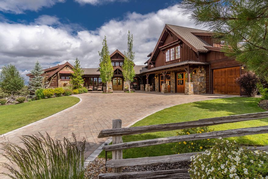 This magnificent piece of artistry is nestled, hill-top, in Brasada Ranch with 180 degree views of the Cascade Mountains.  High quality craftsmanship throughout.
(Frank Ring Custom Homes) Fab entertaining inside or out.  Outdoor living space with kitchen and fireplace.
Endless deck living with a backdrop of fire pit, water feature and majestic Cascade Mt. Range.  This property also has a very rare transferable membership. 
Listing agent to provide details.