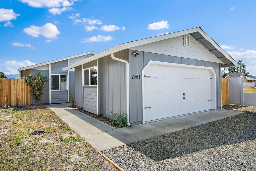 Totally Renovated and Ready to be Moved into! This charmer has been renovated from Top to Bottom. On the exterior you will enjoy new roof, windows, paint, garage door, exterior doors and gutters. The vaulted ceilings grab you the moment you enter the front door and make this home feel really spacious. The inside is completely renovated and is much nicer than when it was built. The kitchen is remodel is great with new cabinets, granite counters, stainless appliances,lighting, sink/faucet, garbage disposal,tile backsplash and tile floors.All the new doors, closets and trim make this home feel like much more than a starter. The remodeled bath is gorgeous with tile floors, lovely vanity and custom tile tub surround. New AC/Furnace and Hot Water heater. You do not want to miss this one!