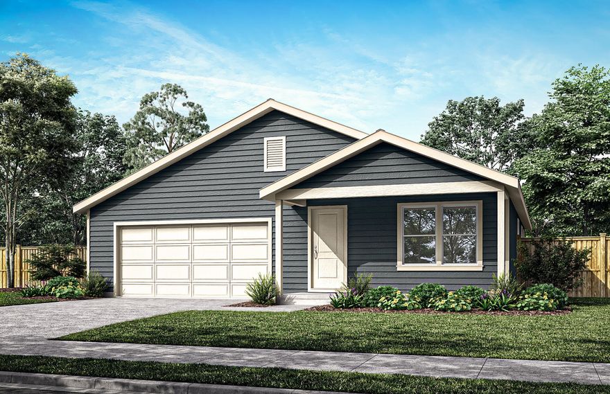 Welcome to Sagebrook Estates! This thoughtfully designed home features 3 bedrooms, 2 bathrooms, and a spacious great room layout. Enjoy modern living with LVP flooring, plush carpet, and abundant natural light. The open-concept kitchen is equipped with quartz countertops, stainless steel appliances, and ample storage. Stay comfortable year-round with a ductless heating/cooling system and enjoy endless hot water from the tankless water heater. Energy Star certification means lower utility bills and reduced environmental impact. The home includes a double car garage and landscaped front yard. Located in the desirable Sagebrook Estates community, this property offers a peaceful neighborhood feel while being conveniently close to parks, schools, and local amenities. Whether you're relaxing at home or entertaining guests, this home offers comfort, efficiency and style in one inviting package.