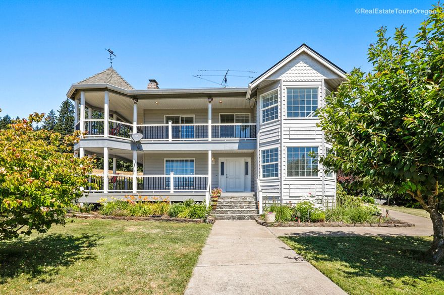 Drive country roads to your private paradise. A mere 8mi drive to Intel & 15min to major shopping, this spacious lovingly updated 3565-sq ft home with an attached solarium & large bonus room sits on 10 wooded acres with stunning pastoral valley views. Tucked into the trees is a stunning open 1100-sq ft office/entertainment-hall/guest treehouse with panoramic windows overseeing ponds & waterfalls. A 40x72 shop w/ hydraulic auto lift & 40x48 barn with arena & fenced pasture is pure outdoor heaven.