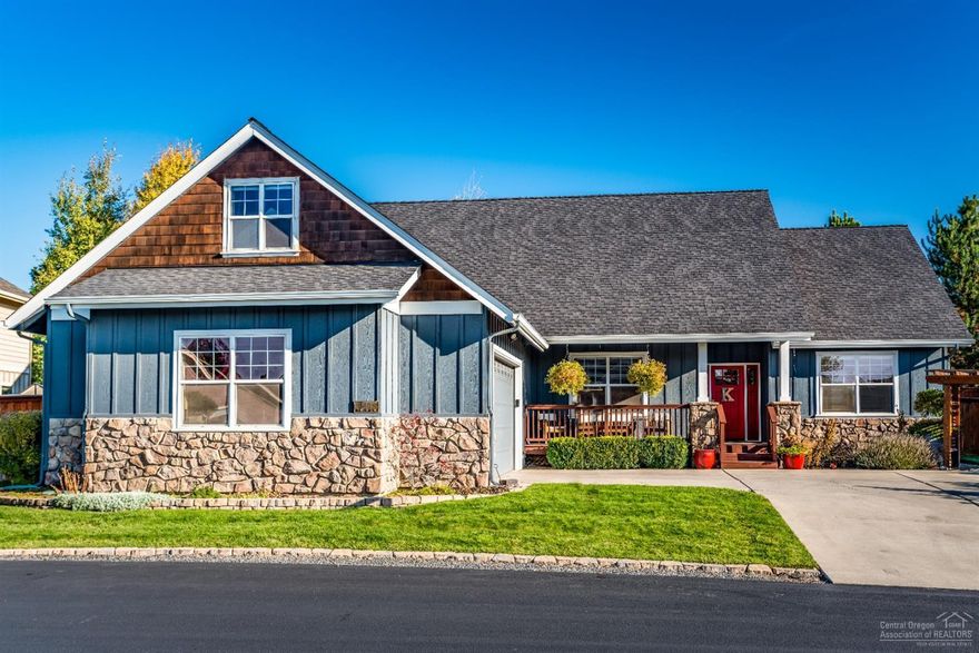 Beautiful custom home in disirable SE Bend. This 4 BD, 3 BA lives as mainly a single level home w/420 SF upstairs guest suite, as well as a 366 SF bonus room w/Mtn Views. Home has been tastefully updated w/a complete kitchen & mstr bath remodel, new wood flooring & an added 4th BD & BA. Several things to appreciate about this lovely home, such as the 830 SF garage, A/C, separation between the mstr suite & bedrooms, the lovely spa like mstr BA which offers a tile shower, soaking tub, walk in closet & radiant in floor heat. House has an open floor plan w/dramatic vaults & skylights that accentuate clean lines & allows natural light to flow throughout. Kitchen emphasizes contemporary tone w/custom cabinets, quartz slab counters, SS appl., & a walk in pantry. The established neighborhood of Ridgewater offers larger lots, a neighborhood park w/new playstructure, walking trails & w/in walking distance to upcoming Alpen Glow Park, providing a variety of rec activities just around the corner!