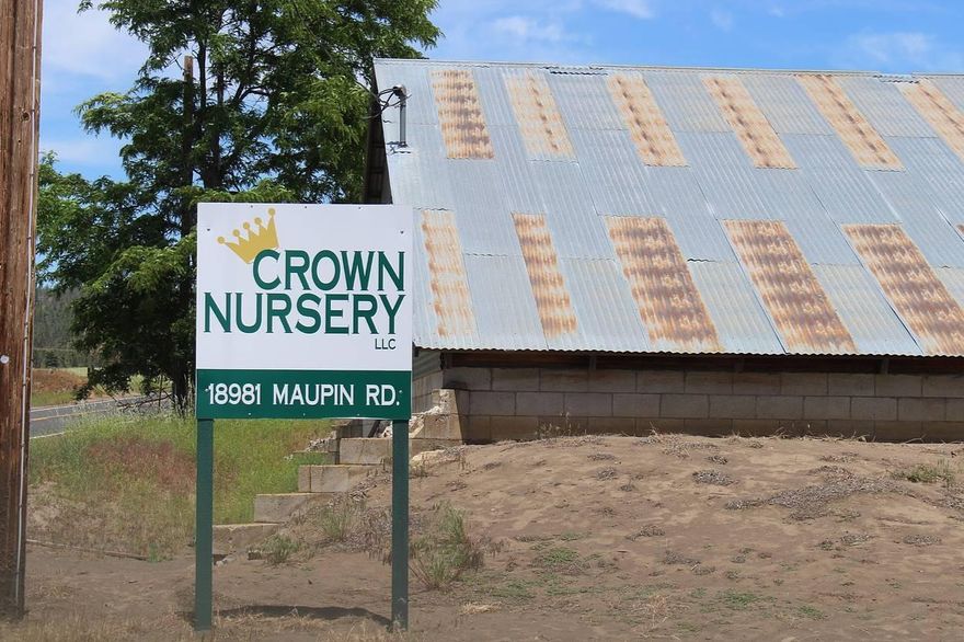 Crown Nursery Farm! 479 acres. Organic top producing soils, two excellent high volume wells, pumps and buried mainline plus district water. Grows seed potatoes, garlic, strawberries and other specialty crops as well as alfalfa and grain. 2 homes, garage, hay shed, older potato shed for storage. Private setting against hillside.