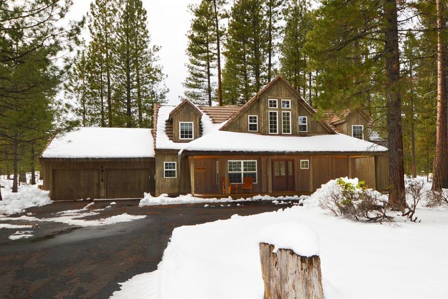 It's always about the location and this is one of the best on the Ranch! Short walk or bike ride to the Glaze Rec Center, bordering national forest, this home ticks off all the check marks. 3 bedrooms (master on main floor), 2.5 baths, office/media room, large kitchen with new SS appliances open to dining and great room, floor to ceiling River rock fireplace, utility,attached garage, large deck facing the forest and a brand new hot tub to watch the stars in! Make this your new home at Black Butte Ranch