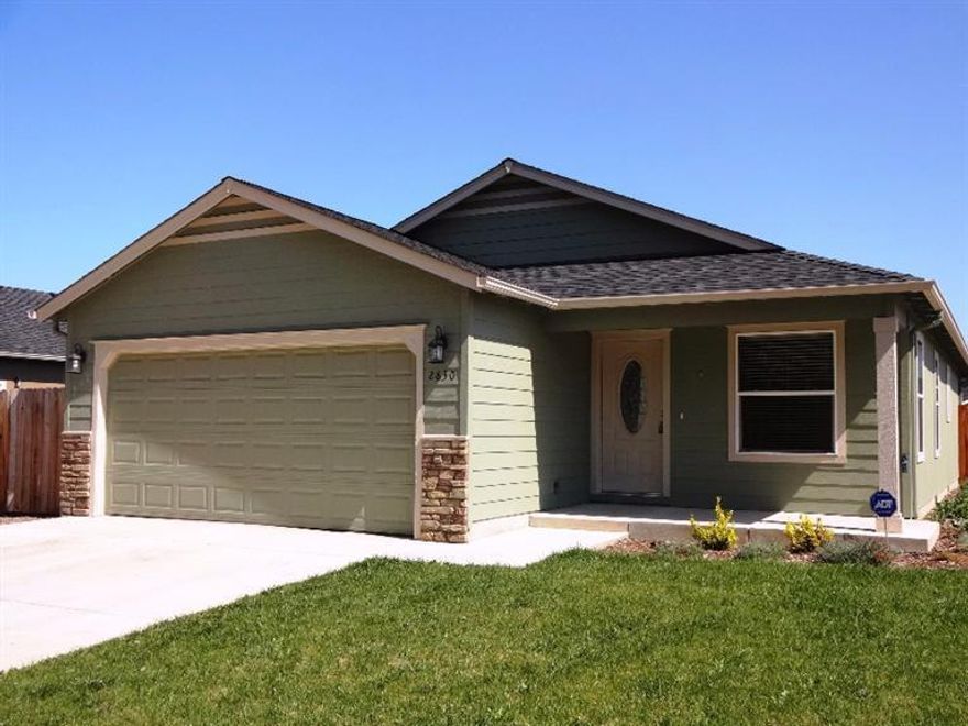 Pride of ownership! This is an amazing first time homebuyer house priced at $200,000. Newly constructed in 2013 this house has many upgrades. The kitchen has stainless steel appliances, beautiful cabinetry, granite countertops with a breakfast bar. There are vaulted ceilings throughout with engineered hardwood floors. The yard is fully landscaped with an in ground sprinkler system, raised garden bed and RV parking on the side. This is an immaculately well kept home ready for new owners.