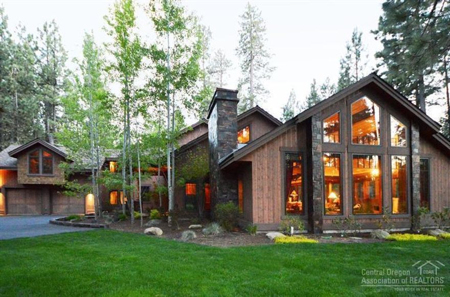 The grand dame of Black Butte Ranch! This beautiful majestic home is over 5300 sq. ft. and features a huge great room with large wood burning fireplace, vaulted ceilings, gourmet kitchen, dining room, 4 bedrooms(two master suites), bunkroom, 3.5 baths, too many special features to list in this small space. This special property is unique to Black Butte Ranch. Please take the time to see this wonderful home.